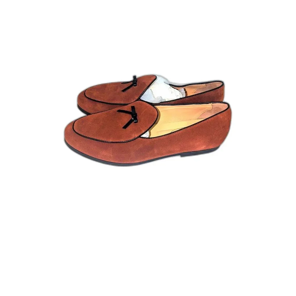 Journey West Men's Vintage Loafers Brown Size M11 - Picture 3 of 8